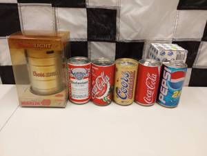 lot 168 image: Action Racing Replica BeerPop Cans With 164 Scale Stock Car Inside Can
