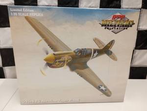 lot 244 image: gmp Military Collection Limited Edition 135 Scale 343rd FG Aleutian Tiger P-40E Plane