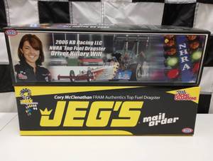 lot 299 image: Racing Champions 124 Scale Die Cast Dragsters