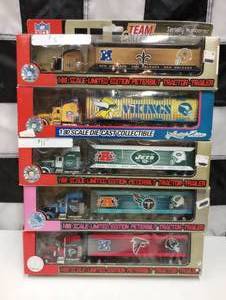 lot 304 image: NFL Team Collection 180th Scale Die Cast Peterbilt Tractor-Trailer