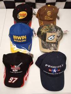 lot 330 image: Assorted Nascar Adjustable Baseball Caps