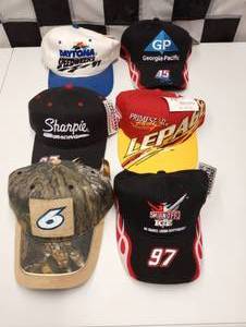 lot 334 image: Assorted Nascar Adjustable Baseball Caps