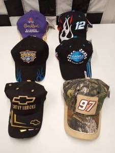 lot 335 image: Assorted Nascar Adjustable Baseball Caps