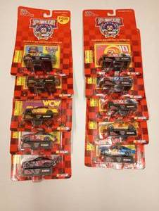 lot 428 image: Racing Champions 50th Anniversary Commemorative 164th Scale Die Cast Cars With Collector Card And Stand