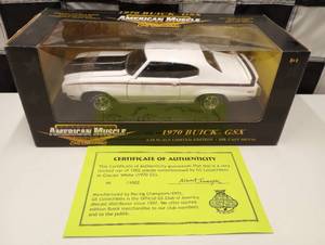 lot 572 image: Ertl Collectible American Muscle 1970 Buick GSX 118th Scale Die Cast Car