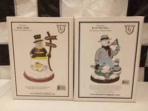 lot 652 image: Assorted Nascar Christmas Figures