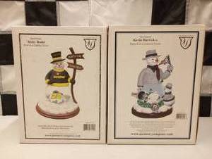 lot 653 image: Assorted Nascar Christmas Figures.