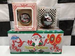 lot 661 image: Action Racing 124th Scale Sam Bass #06 Holiday Car & Ornaments.