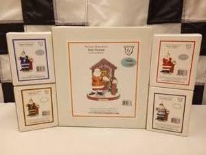 lot 638 image: Assorted Nascar Christmas Figures & Ornaments.