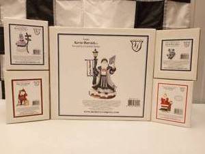 lot 642 image: Assorted Nascar Christmas Figures & Ornaments.