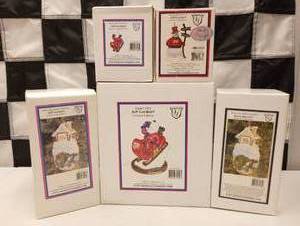 lot 643 image: Assorted Nascar Christmas Figures & Ornaments.