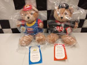 lot 863 image: The Hamilton Collection Jeff Gordon #24 & Dale Earnhardt #3 Stuffed Fan Bears