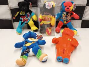 lot 865 image: Assorted Nascar Bear Beanie Babies
