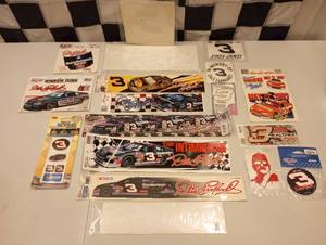 lot 868 image: Lot Of (18) Assorted Dale Earnhardt Sr Nascar Racing Stickers.
