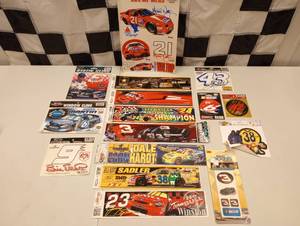 lot 871 image: Lot Of  Assorted Nascar Racing Stickers.