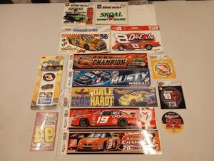lot 872 image: Lot Of  Assorted Nascar Racing Stickers.
