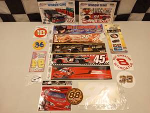 lot 877 image: Lot Of  Assorted Nascar Racing Stickers.
