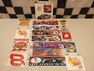 lot 880 image: Lot Of  Assorted Nascar Racing Stickers.