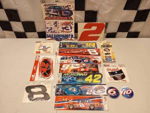 lot 885 image: Lot Of  Assorted Nascar Racing Stickers.