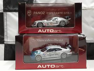 lot 909 image: (2) Autoart Mercedes Benz CLK GTR & Panoz Esperante GTR 1 Rally Car