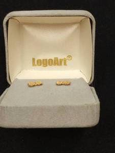 lot 177B image: LogoArt #88 14K Gold Earings