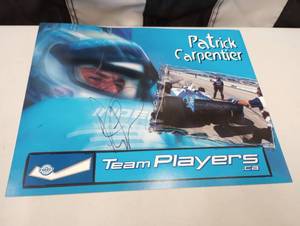 lot 971 image: Autographed Patrick Carpentier Photo Card
