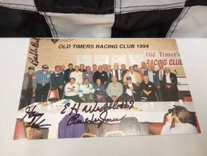 lot 973 image: Autographed Photo Old Timers Racing Club 1994