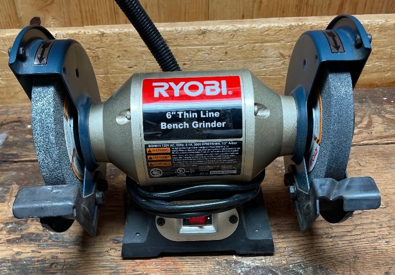 Ryobi thin deals line bench grinder