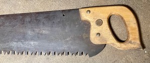 lot 91 image: Extra Large Hand Saw