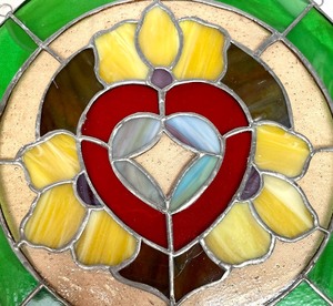 lot 95 image: Circular Stained Glass Decor