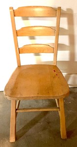 lot 100 image: Vintage Wooden Chair