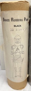 lot 126 image: Grand Grouping of Brass Rubbing Paper and Crayons