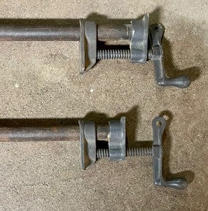 lot 127 image: Pair of Pipe Clamps