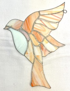 lot 53A image: Fantastic Bird Themed Stained Glass Decorative Figurines