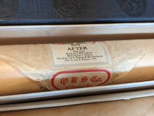 lot 35 image: Pair of Antique Player Piano Rolls