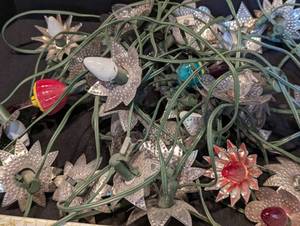 lot 63 image: Vintage Shiny Brite Ornaments and Light Strands