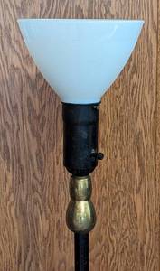 lot 179 image: Black and Gold Vintage Floor Lamp
