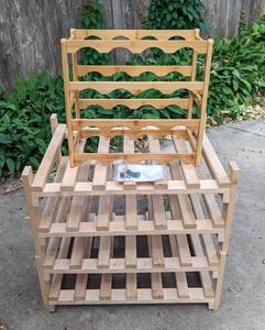lot 186 image: Wood Wine Racks