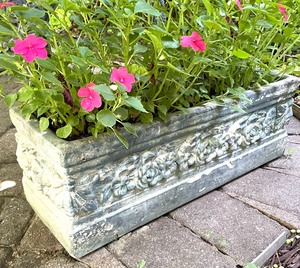 lot 46 image: Rectangular Planter with Fabulous Florals
