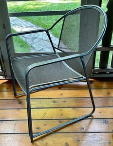 lot 53 image: Trio of Metal Patio Chairs