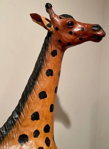 lot 82 image: Adorable Leather Giraffe