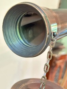 lot 8 image: Decorative Telescope on Tri-Pod Stand