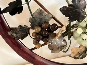 lot 12 image: Decorative Circular Jade Wall Hanging