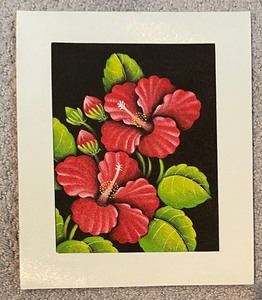 lot 133 image: 3 Floral Prints made from Volcanic Ash