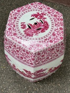 lot 107 image: Ceramic Garden Bench