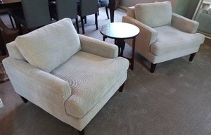 lot 13 image: Armchairs & Table