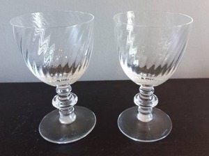 lot 7 image: Crystal Tiffany & Company Goblets