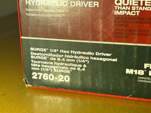 lot 3 image: New Milwaukee Fuel M18 Surge 14 Hex Hydraulic Driver