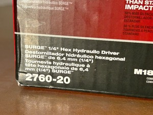 lot 4 image: New Milwaukee Fuel M18 Surge 14 Hex Hydraulic Driver