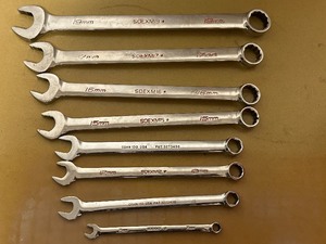 lot 59 image: Snap-On 8-Piece Wrench Set, 7mm-19mm